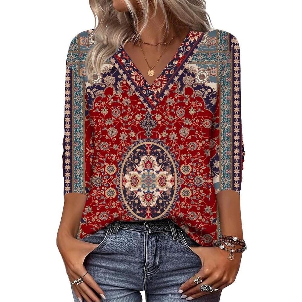 image:imageZeagoo Women Long Sleeve Tops Dressy Casual V Neck Shirt Fall Work BlouseMz870