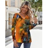 Zeagoo Long Sleeve Shirts for Women Casual V Neck Fall Tops Summer Blouses(Multicolor 272)