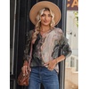 Zeagoo Long Sleeve Shirts for Women Casual V Neck Fall Tops Summer Blouses(Multicolor 278)