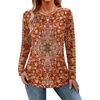 Zeagoo Long Sleeve Shirts for Women Crew Neck Casual Fall Fashion Blouses Basic Tunic Tops Dressy Work Clothes(Multicolor-mz811)