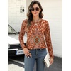 Zeagoo Long Sleeve Shirts for Women Crew Neck Casual Fall Fashion Blouses Basic Tunic Tops Dressy Work Clothes(Multicolor-mz811)