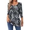 Zeagoo Long Sleeve Shirts for Women Dressy Casual Blouses Loose Tunic Tops(Black-cx273)
