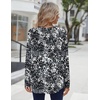Zeagoo Long Sleeve Shirts for Women Dressy Casual Blouses Loose Tunic Tops(Black-cx273)