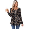Zeagoo Long Sleeve Shirts for Women Dressy Casual Blouses Loose Tunic Tops(Black-sf209)