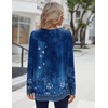 Zeagoo Long Sleeve Shirts for Women Dressy Casual Blouses Loose Tunic Tops(Blue Flower-mz845)