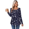 Zeagoo Long Sleeve Shirts for Women Dressy Casual Blouses Loose Tunic Tops(Blue-sf180)