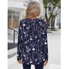 Zeagoo Long Sleeve Shirts for Women Dressy Casual Blouses Loose Tunic Tops(Blue-sf180)