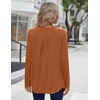 Zeagoo Long Sleeve Shirts for Women Dressy Casual Blouses Loose Tunic Tops(Caramel)