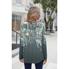 Zeagoo Long Sleeve Shirts for Women Dressy Casual Blouses Loose Tunic Tops(Gray Print-wf71)