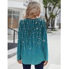 Zeagoo Long Sleeve Shirts for Women Dressy Casual Blouses Loose Tunic Tops(Green Leave-xh363)