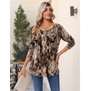 Zeagoo Long Sleeve Shirts for Women Dressy Casual Blouses Loose Tunic Tops(Multicolor-cx366)