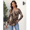 Zeagoo Long Sleeve Shirts for Women Dressy Casual Blouses Loose Tunic Tops(Multicolor-cx366)