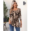 Zeagoo Long Sleeve Shirts for Women Dressy Casual Blouses Loose Tunic Tops(Multicolor-cx366)