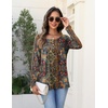 Zeagoo Long Sleeve Shirts for Women Dressy Casual Blouses Loose Tunic Tops(Multicolor-mz721)