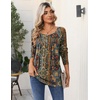 Zeagoo Long Sleeve Shirts for Women Dressy Casual Blouses Loose Tunic Tops(Multicolor-mz721)