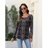 Zeagoo Long Sleeve Shirts for Women Dressy Casual Blouses Loose Tunic Tops(Multicolor-mz869)