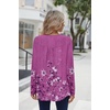 Zeagoo Long Sleeve Shirts for Women Dressy Casual Blouses Loose Tunic Tops(Purple-sf219)