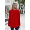 Zeagoo Long Sleeve Shirts for Women Dressy Casual Blouses Loose Tunic Tops(Red)