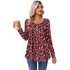 Zeagoo Long Sleeve Shirts for Women Dressy Casual Blouses Loose Tunic Tops(Wine Red-bf321)