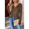 Zeagoo Women Long Sleeve Tops Dressy Casual V Neck Shirt Fall Work Blouse(An136)