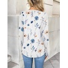 Zeagoo Women Long Sleeve Tops Dressy Casual V Neck Shirt Fall Work Blouse(Bf112)