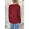 Zeagoo Women Long Sleeve Tops Dressy Casual V Neck Shirt Fall Work Blouse(Der)