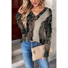 Zeagoo Women Long Sleeve Tops Dressy Casual V Neck Shirt Fall Work Blouse(Multicolor-cx278)