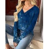 Zeagoo Women Long Sleeve Tops Dressy Casual V Neck Shirt Fall Work Blouse(Mz712)