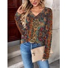 Zeagoo Women Long Sleeve Tops Dressy Casual V Neck Shirt Fall Work Blouse(Mz721)
