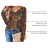 Zeagoo Women Long Sleeve Tops Dressy Casual V Neck Shirt Fall Work Blouse(Mz721)