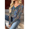 Zeagoo Women Long Sleeve Tops Dressy Casual V Neck Shirt Fall Work Blouse(Mz779)