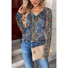 Zeagoo Women Long Sleeve Tops Dressy Casual V Neck Shirt Fall Work Blouse(Mz779)