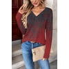 Zeagoo Women Long Sleeve Tops Dressy Casual V Neck Shirt Fall Work Blouse(Mz838)
