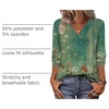 Zeagoo Women Long Sleeve Tops Dressy Casual V Neck Shirt Fall Work Blouse(Mz839)
