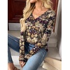 Zeagoo Women Long Sleeve Tops Dressy Casual V Neck Shirt Fall Work Blouse(Mz857)