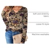 Zeagoo Women Long Sleeve Tops Dressy Casual V Neck Shirt Fall Work Blouse(Mz857)