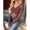 Zeagoo Women Long Sleeve Tops Dressy Casual V Neck Shirt Fall Work Blouse(Mz870)