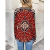 Zeagoo Women Long Sleeve Tops Dressy Casual V Neck Shirt Fall Work Blouse(Mz870)