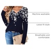 Zeagoo Women Long Sleeve Tops Dressy Casual V Neck Shirt Fall Work Blouse(Sf103)