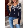 Zeagoo Women Long Sleeve Tops Dressy Casual V Neck Shirt Fall Work Blouse(Sf103)
