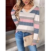 Zeagoo Women Long Sleeve Tops Dressy Casual V Neck Shirt Fall Work Blouse(Tw669)