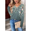 Zeagoo Women Long Sleeve Tops Dressy Casual V Neck Shirt Fall Work Blouse(Wf71)