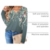Zeagoo Women Long Sleeve Tops Dressy Casual V Neck Shirt Fall Work Blouse(Wf71)