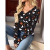 Zeagoo Women Long Sleeve Tops Dressy Casual V Neck Shirt Fall Work Blouse(Ws36)