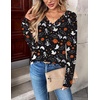 Zeagoo Women Long Sleeve Tops Dressy Casual V Neck Shirt Fall Work Blouse(Ws36)