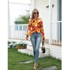Zeagoo Women’s Casual Long Sleeve Shirts Crew Neck Round Loose Tunic Tops(Halloween Bats)
