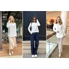 Zeagoo Women’s Casual Long Sleeve Shirts Crew Neck Round Loose Tunic Tops(White)
