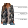 Zeagoo Womens Long Sleeve Tops 2026 V Neck Pleated Shirts Dressy Casual Tunic Blouses Loose Fit Fall Fashion Clothes(Cx278)