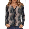 Zeagoo Womens Long Sleeve Tops 2026 V Neck Pleated Shirts Dressy Casual Tunic Blouses Loose Fit Fall Fashion Clothes(Cx278)