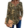 Zeagoo Womens Long Sleeve Tops 2026 V Neck Pleated Shirts Dressy Casual Tunic Blouses Loose Fit Fall Fashion Clothes(Cx295)